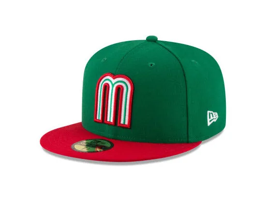 2017 World Baseball Classic Mexico WBC New Era 59Fifty Fitted Hats (TEAM COLORS)