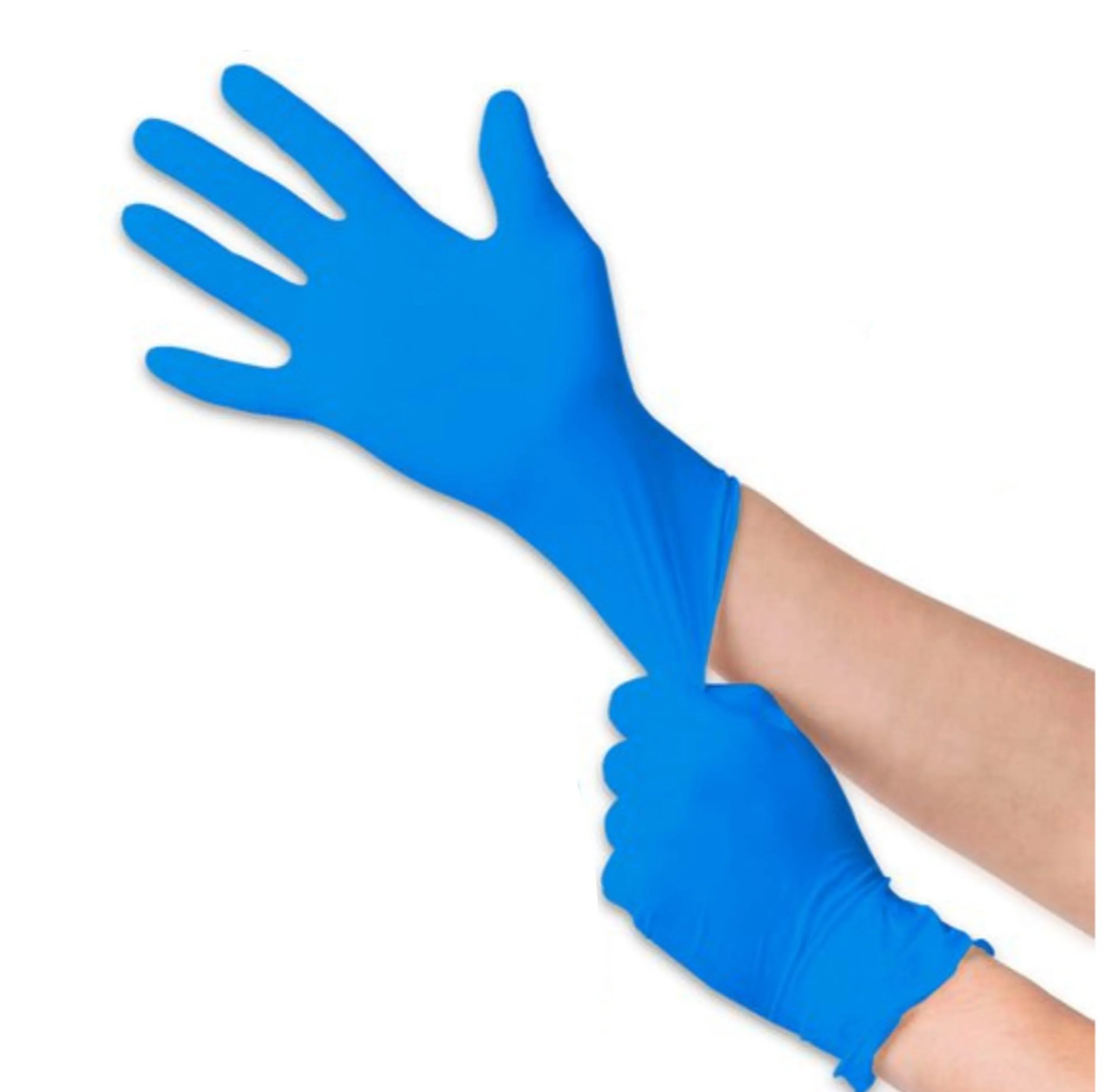 4 mil Nitrile Gloves Blue (100 Pieces/Case) L"