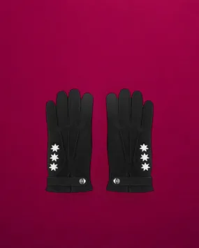 BLACK SHEARLING GLOVES