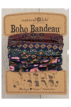 Boho Bandeau - Wine Floral