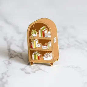 Bookshelf Enamel Pin