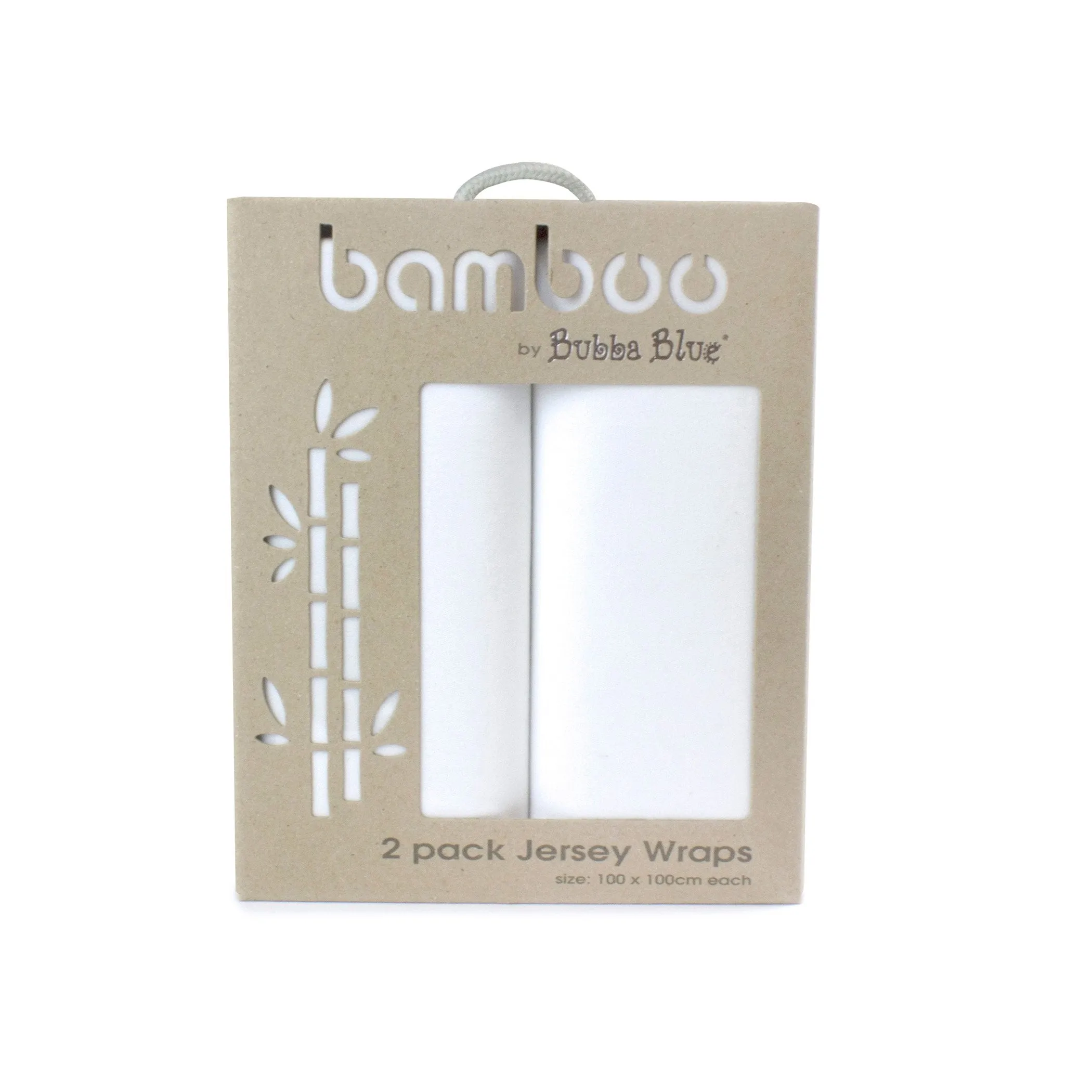 Bubba Blue Bamboo 2pk Jersey Stretch Wrap - White