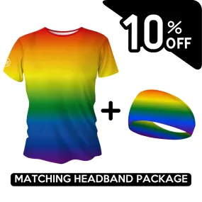 BUNDLE - Rainbow Running T-Shirt & Headband