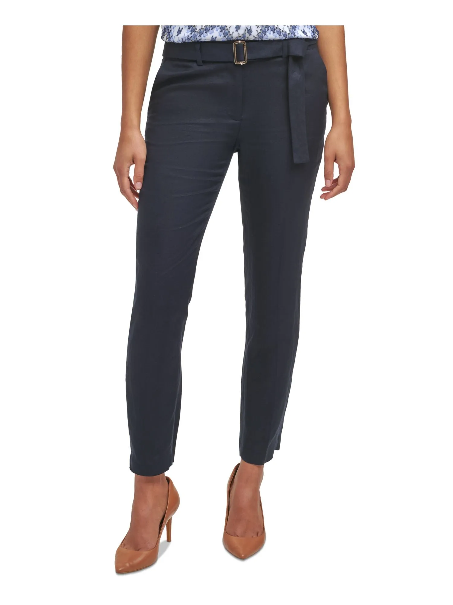 CALVIN KLEIN Womens Zippered Wear To Work Pants