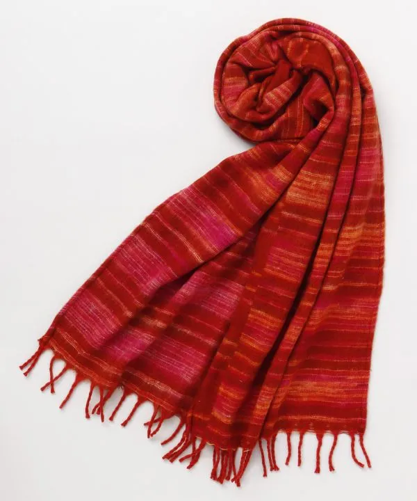 Colorful Striped Acrylic Stole