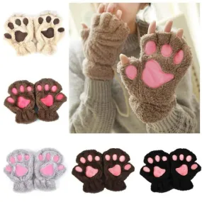 Cozy Cat Paw Gloves