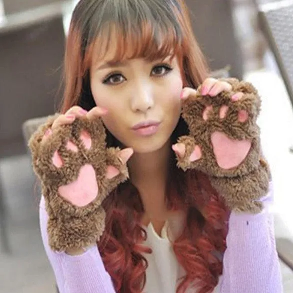 Cozy Cat Paw Gloves