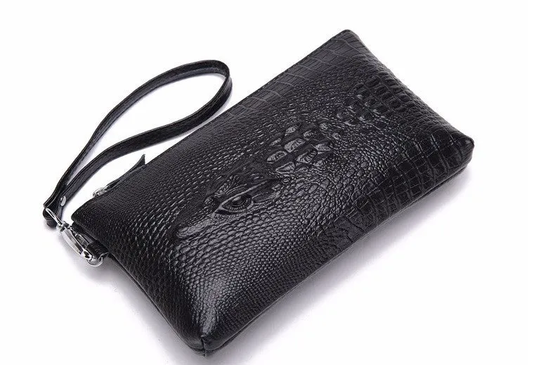 Crocodile Women's Leather Fashion Evening Clutch