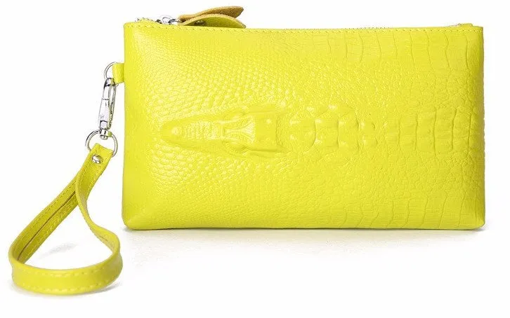 Crocodile Women's Leather Fashion Evening Clutch