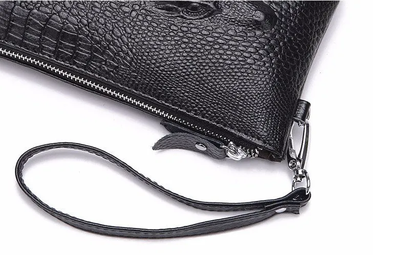 Crocodile Women's Leather Fashion Evening Clutch