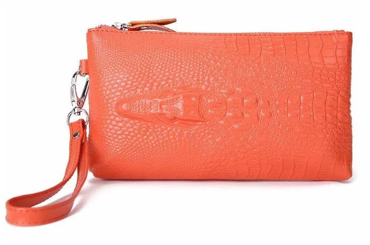 Crocodile Women's Leather Fashion Evening Clutch