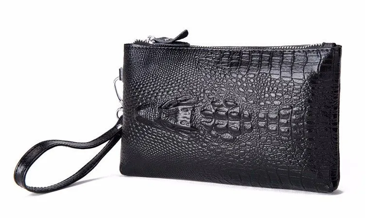 Crocodile Women's Leather Fashion Evening Clutch