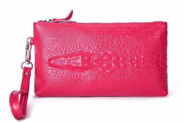 Crocodile Women's Leather Fashion Evening Clutch