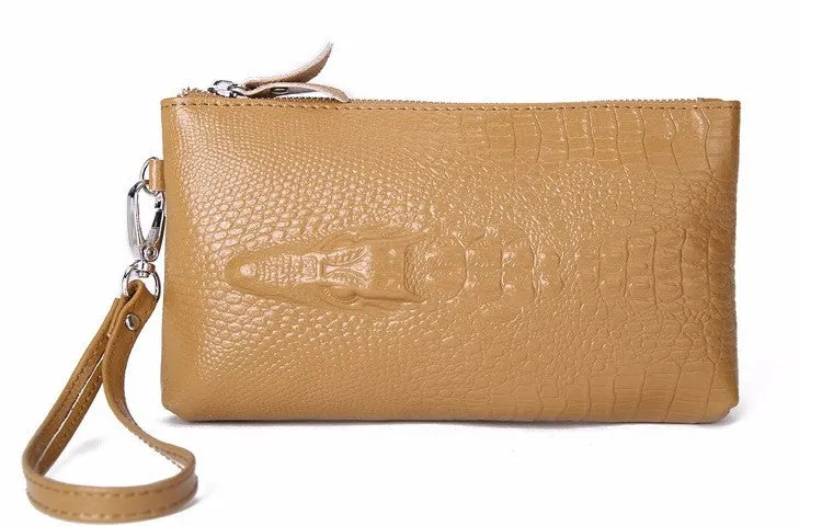 Crocodile Women's Leather Fashion Evening Clutch