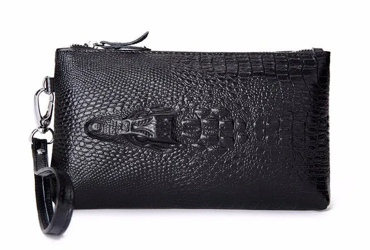 Crocodile Women's Leather Fashion Evening Clutch