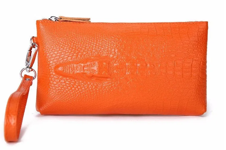 Crocodile Women's Leather Fashion Evening Clutch