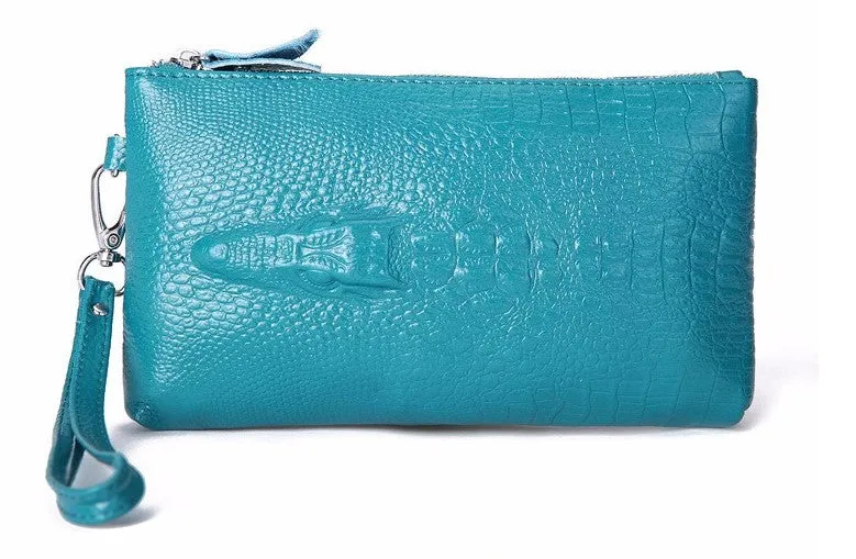 Crocodile Women's Leather Fashion Evening Clutch