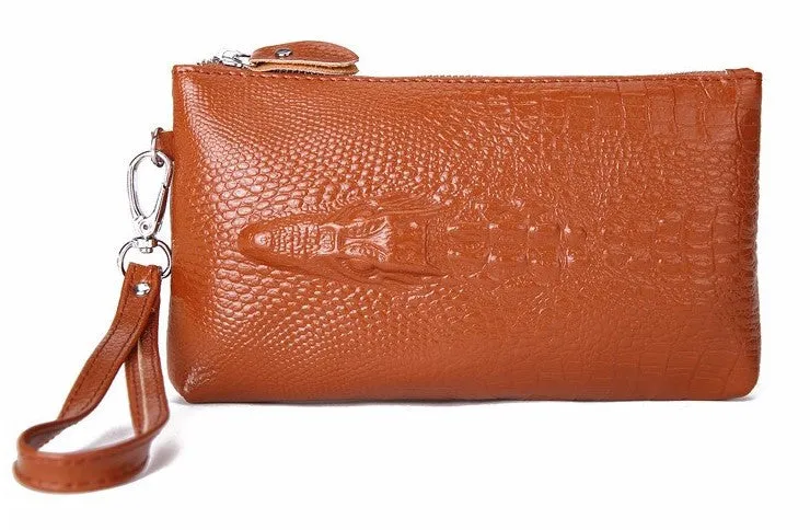 Crocodile Women's Leather Fashion Evening Clutch