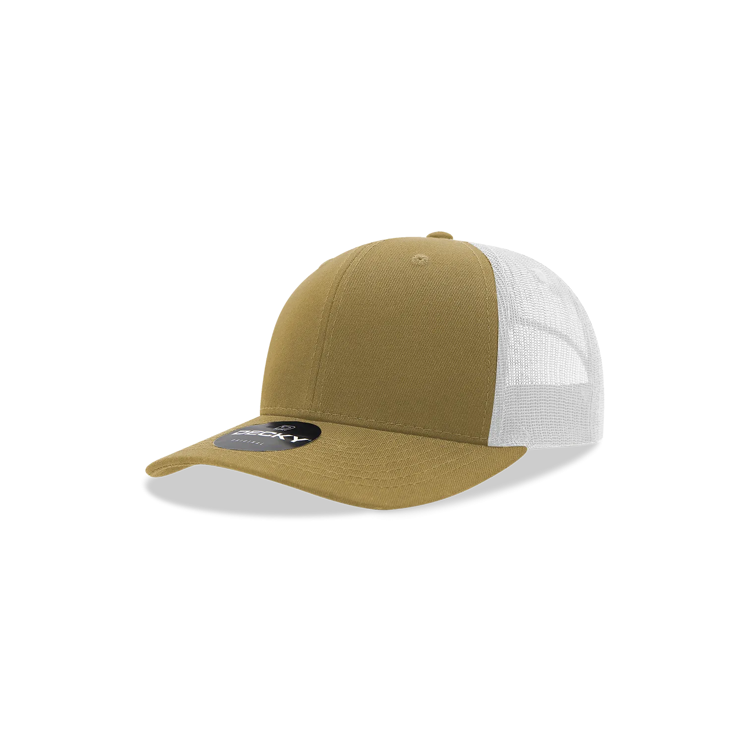 Decky 5019 - Youth 6 Panel Mid Profile Structured Cotton Trucker, Kids Classic Trucker Hat