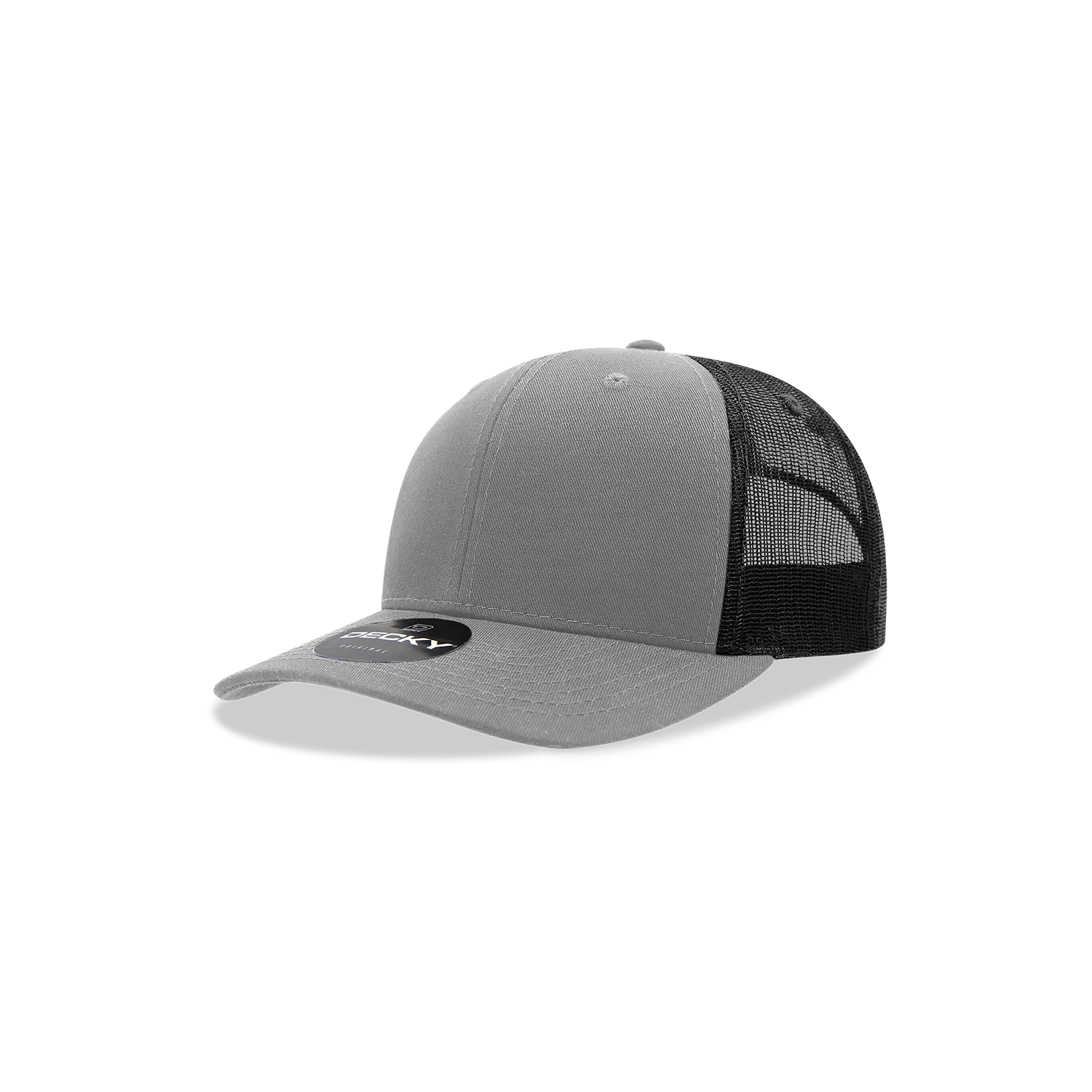 Decky 5019 - Youth 6 Panel Mid Profile Structured Cotton Trucker, Kids Classic Trucker Hat