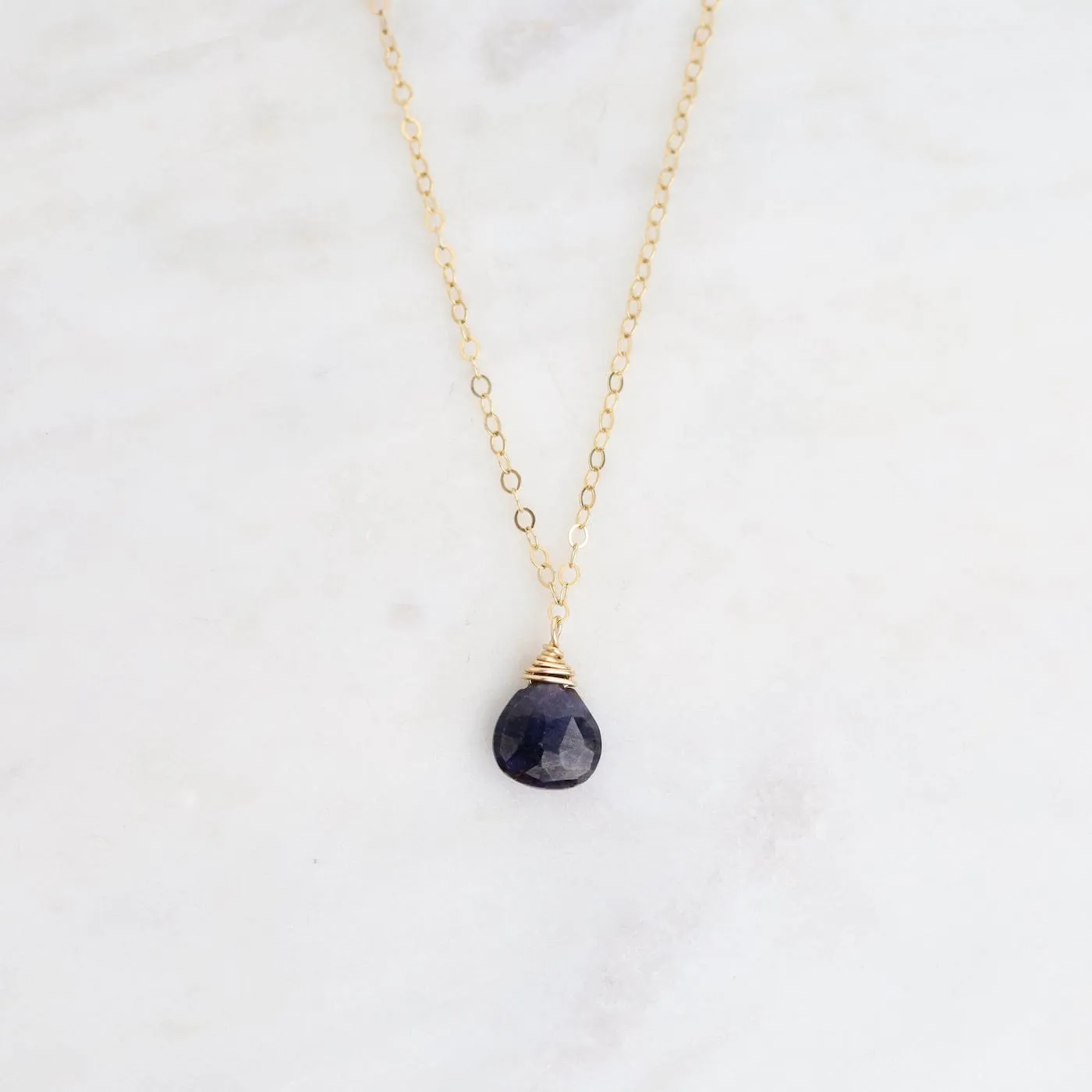 Delicate Brio Drop on Gold Filled Necklaces