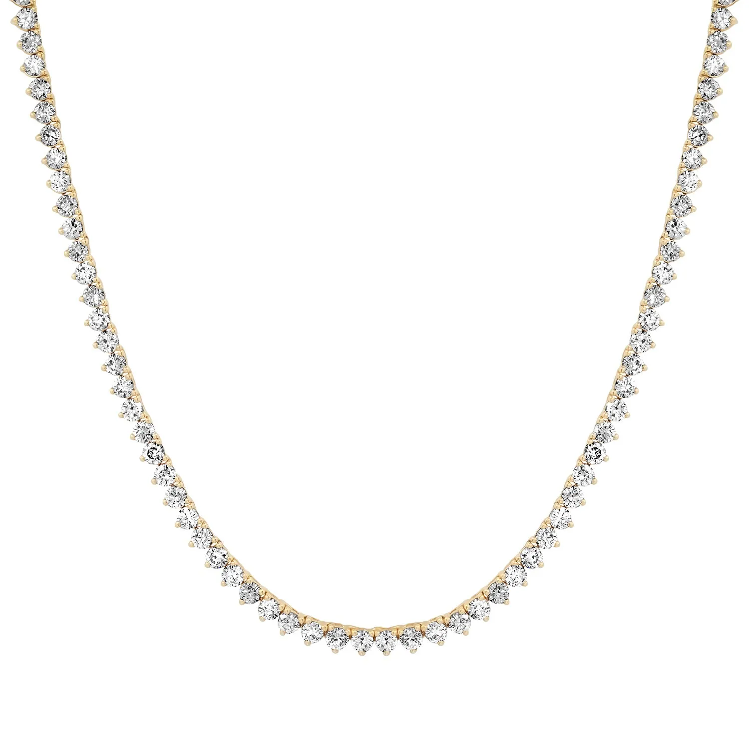 Delicate Diamond Riviera Tennis Necklace