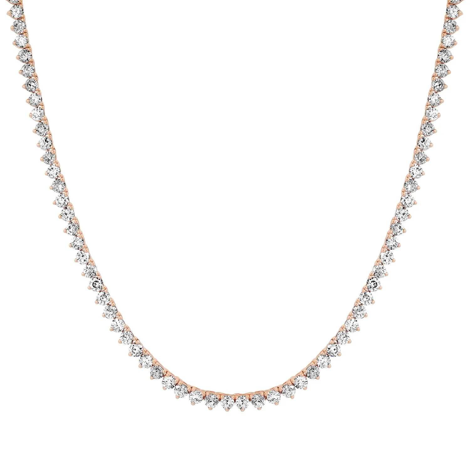 Delicate Diamond Riviera Tennis Necklace