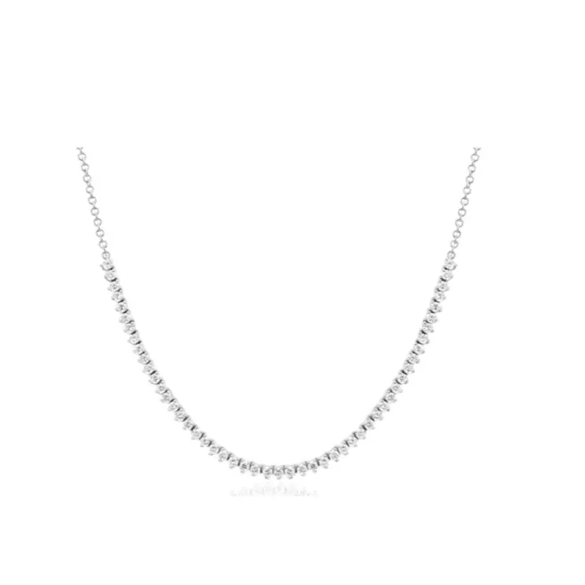 Delicate Round Diamond Necklace