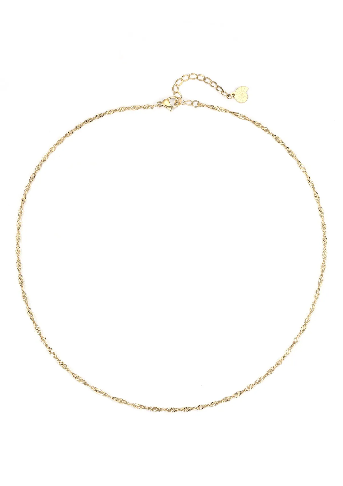 Fine Singapore Chain Necklace Gold