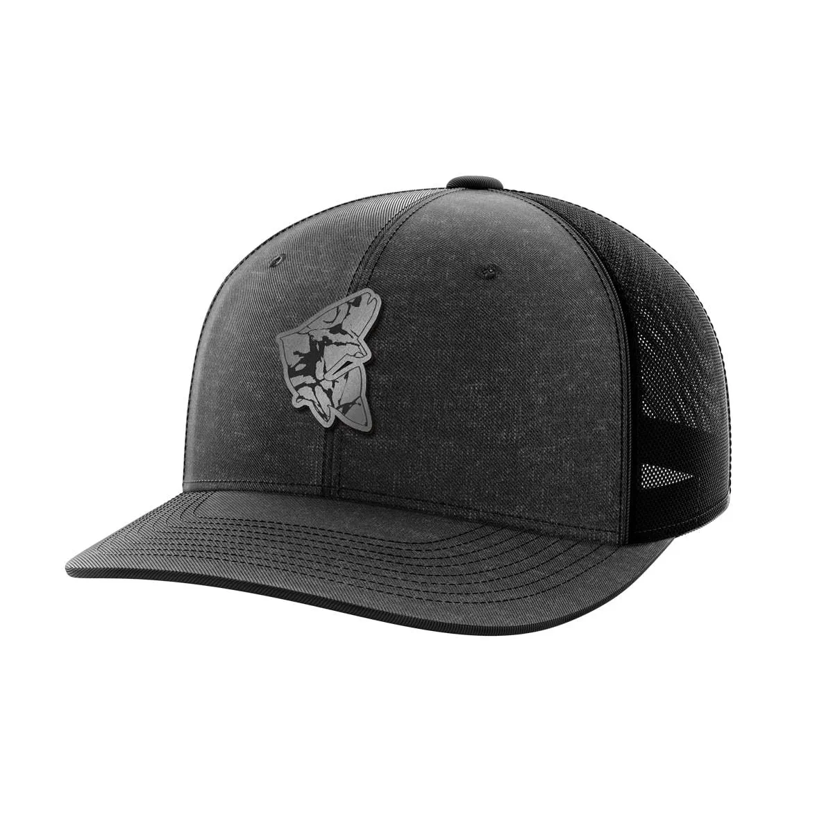 Fish Black Patch Hat