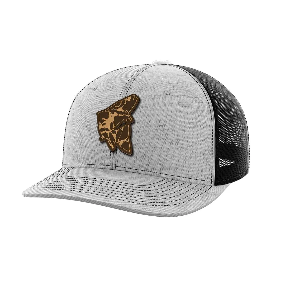 Fish Leather Patch Hat