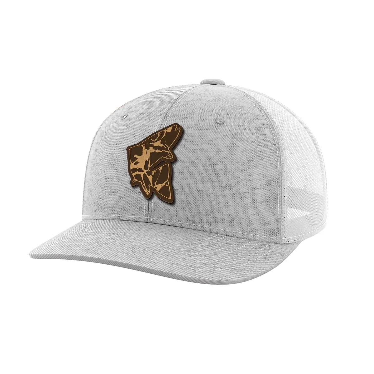 Fish Leather Patch Hat