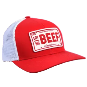 Florida Cracker Trading Co. Men's Eat Mo' Beef Red Patch Hat