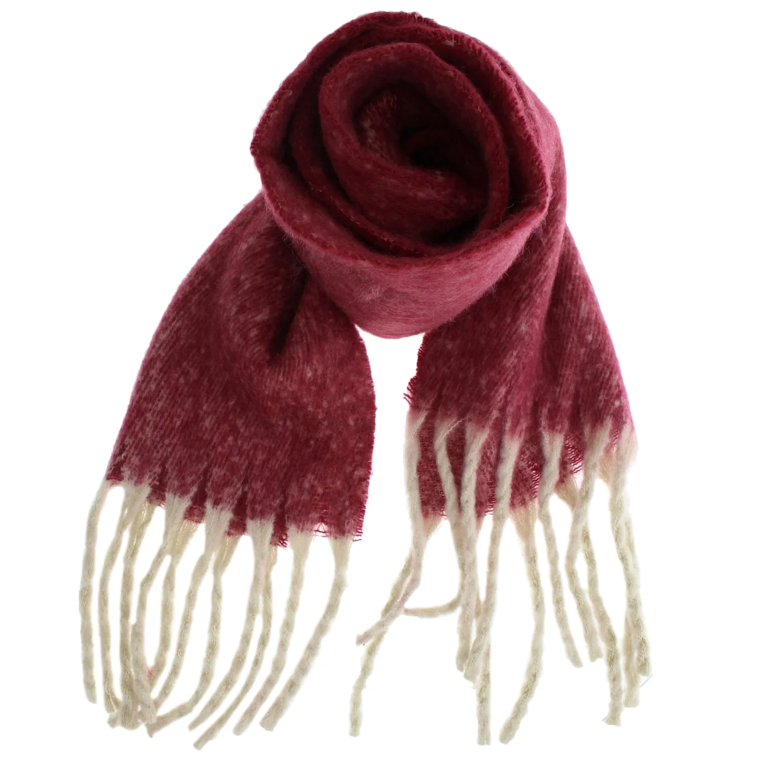 Fluffy Winter Scarf with White Lining