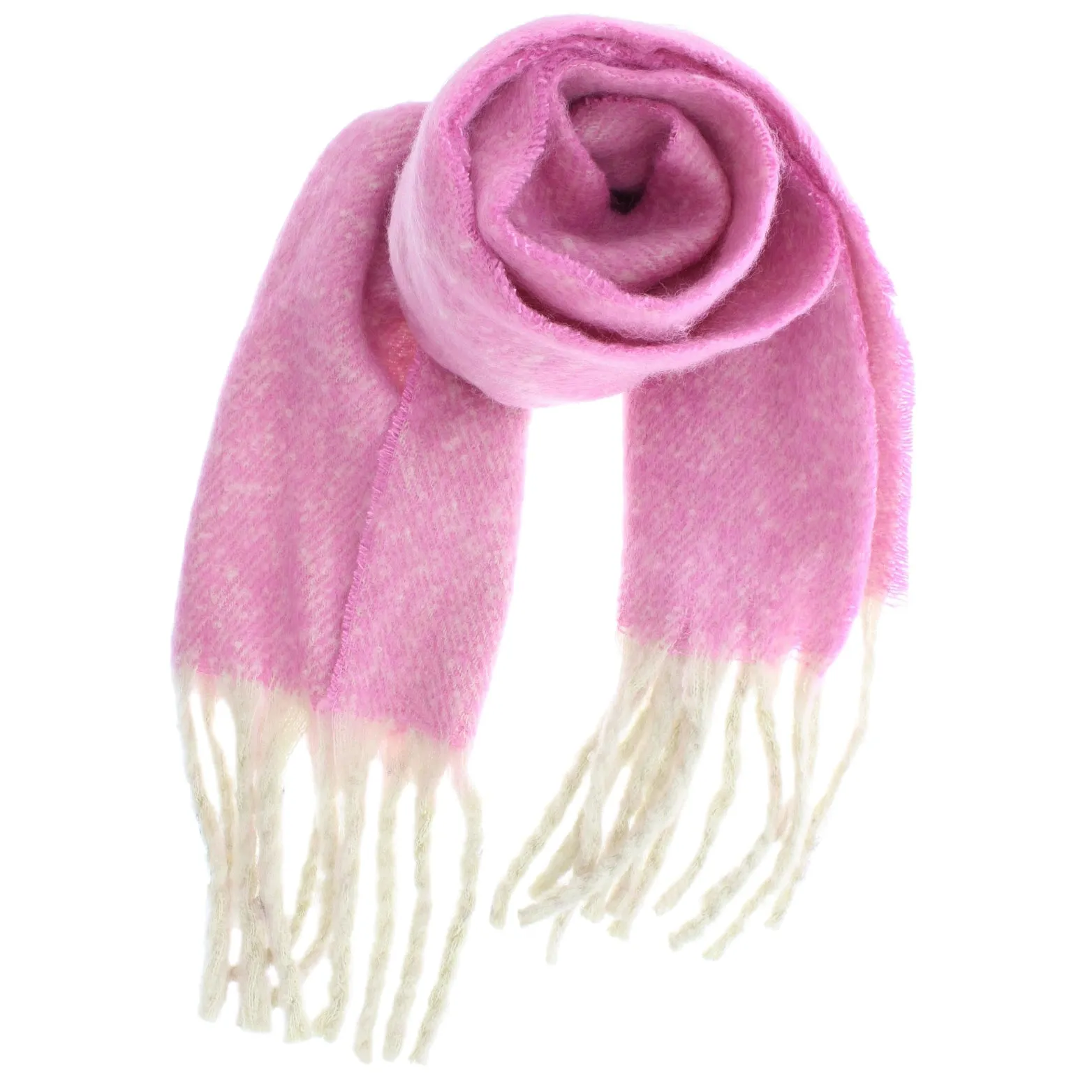 Fluffy Winter Scarf with White Lining