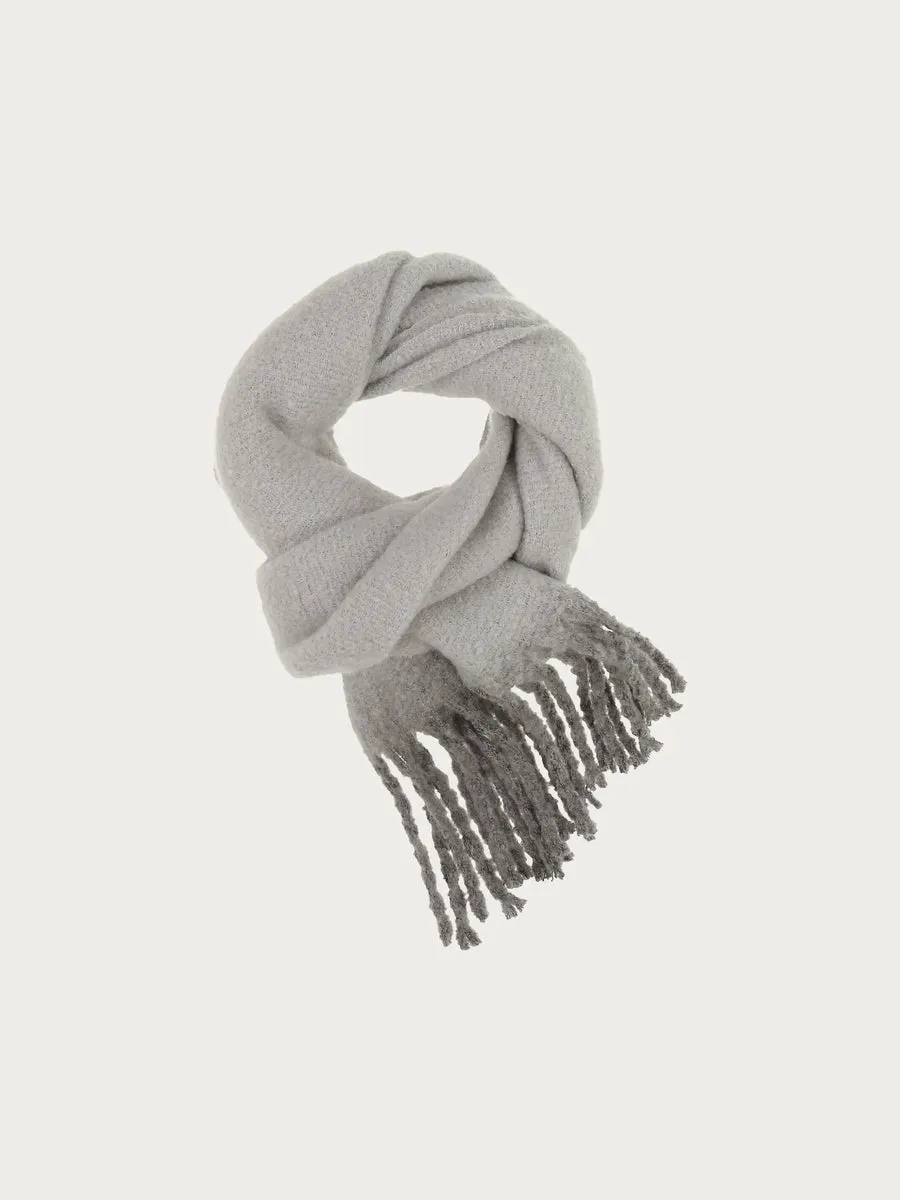 FRAAS Grey Scarf with Large Fringes