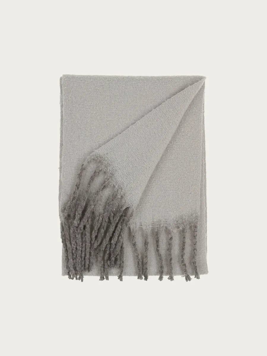 FRAAS Grey Scarf with Large Fringes