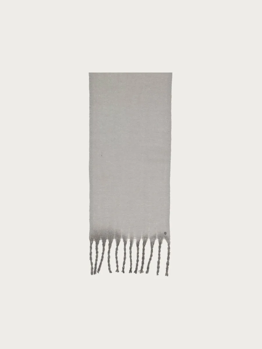 FRAAS Grey Scarf with Large Fringes