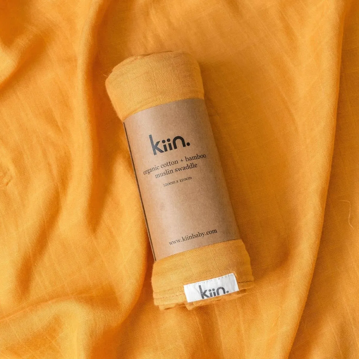 Kiin Baby Organic Muslin Swaddle - Amber