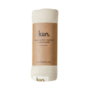 Kiin Baby Organic Muslin Swaddle - Ivory