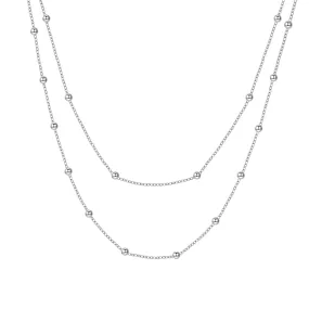 Layered Necklace Silver