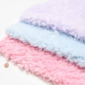 Made in China Polyester Poodle Fur Fabric - Solid Color