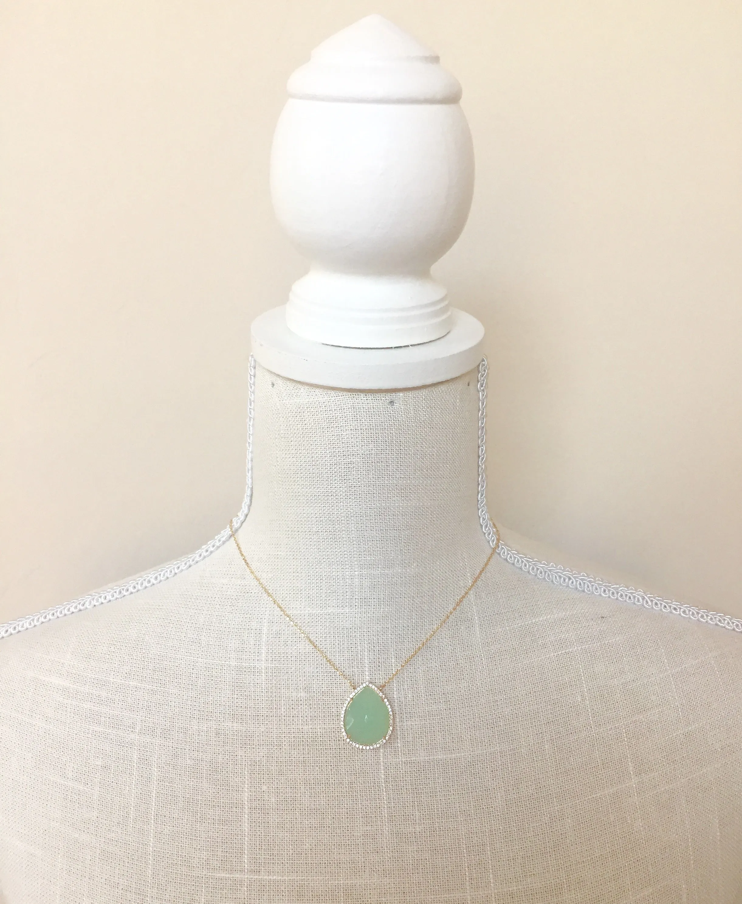 Makenna Mint Stone Necklace