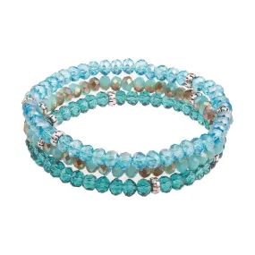 Mermaid Kids Crystal Bracelet 3 Stack Set