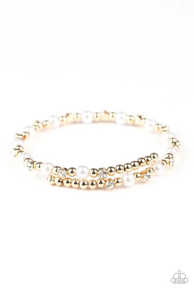 Paparazzi Bracelet ~ Decadently Dainty - Gold