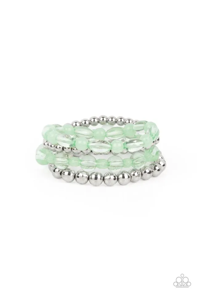 Paparazzi Bracelet ~ Delightfully Disco - Green