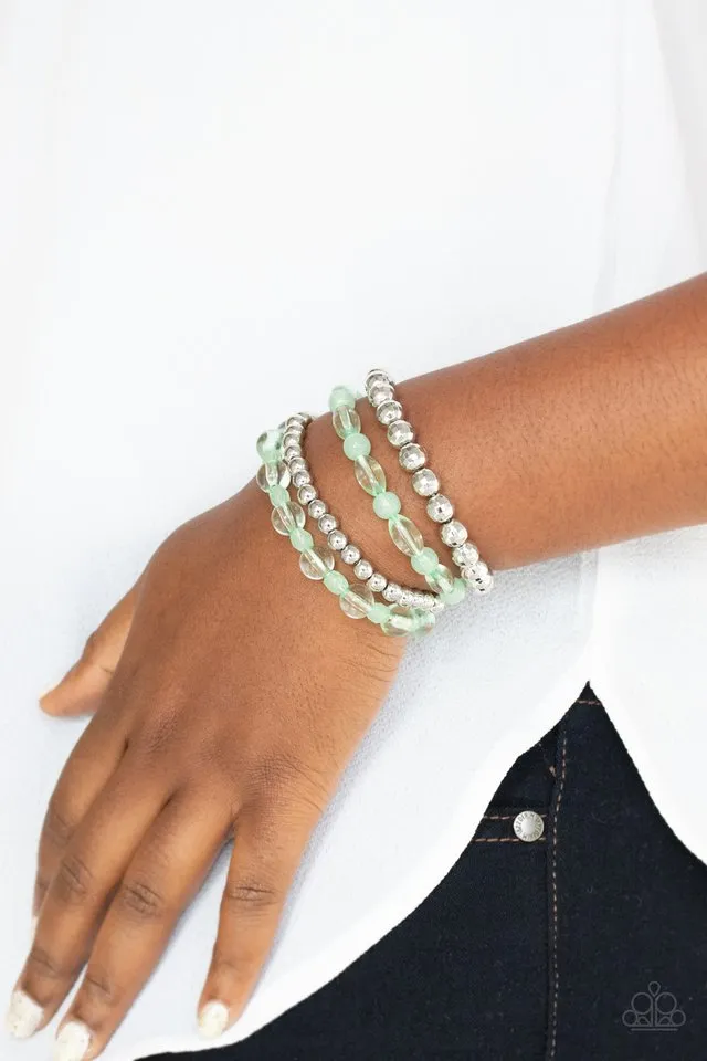 Paparazzi Bracelet ~ Delightfully Disco - Green