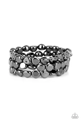 PAPARAZZI HAUTE Stone - Black BRACELETS