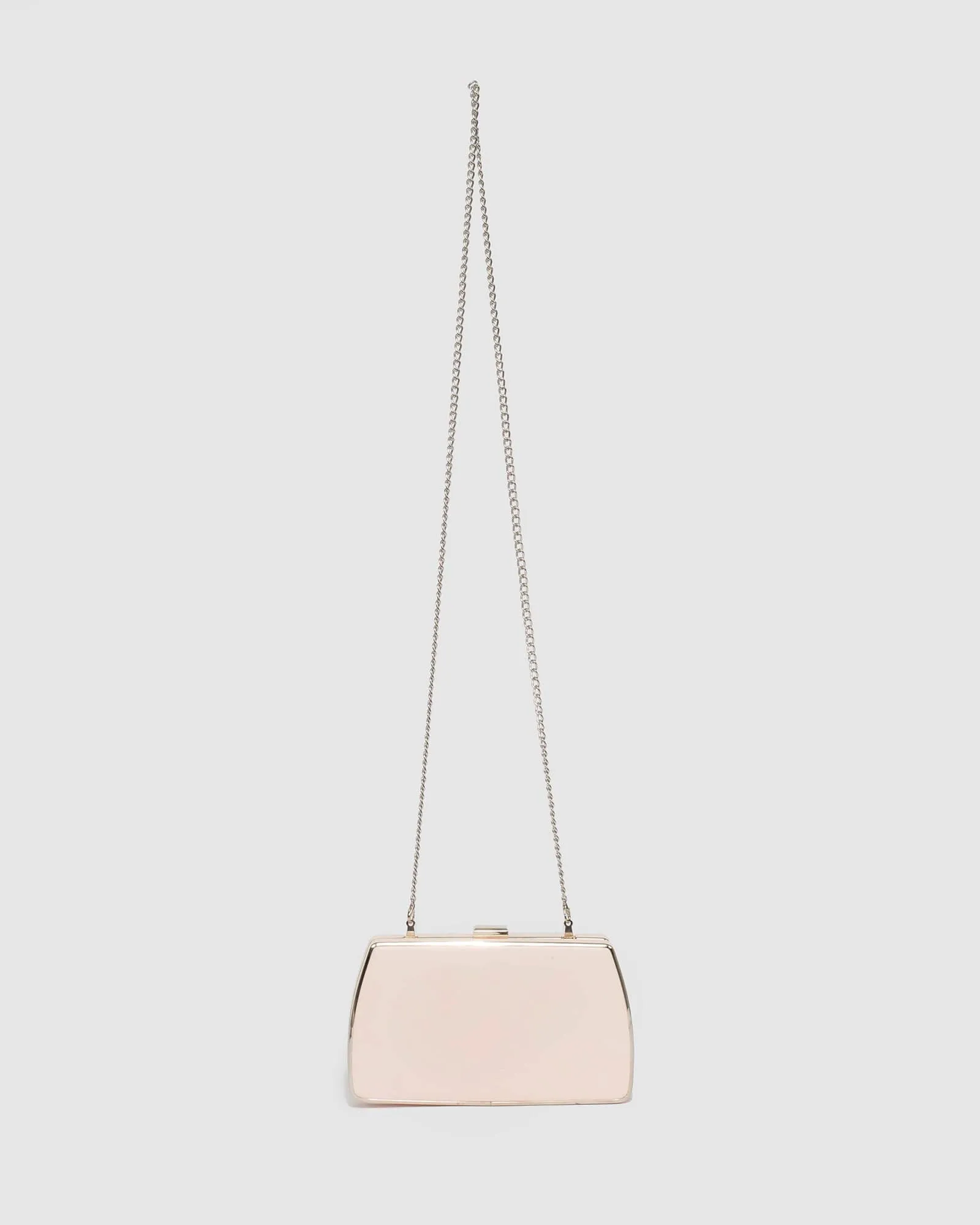 Pink Claudette Hardcase Clutch Bag