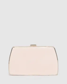 Pink Claudette Hardcase Clutch Bag